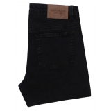 Viola Milano - Italian Denim Slim Leg 5-Pocket Jeans - Black - Handmade in Italy - Luxury Exclusive Collection
