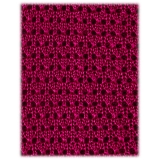 Viola Milano - Knitted Solid V-End Silk Tie - Fuschia - Handmade in Italy - Luxury Exclusive Collection