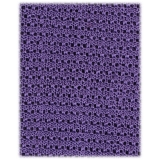 Viola Milano - Knitted Solid V-End Silk Tie - Purple - Handmade in Italy - Luxury Exclusive Collection