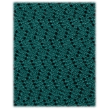 Viola Milano - Cravatta in Seta con Motivo a Zig-Zag - Verde Autunnale - Handmade in Italy - Luxury Exclusive Collection