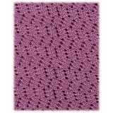 Viola Milano - Cravatta in Seta con Motivo a Zig-Zag - Rosa Autunno - Handmade in Italy - Luxury Exclusive Collection
