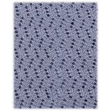 Viola Milano - Cravatta in Seta con Motivo a Zig-Zag - Blu Ghiaccio - Handmade in Italy - Luxury Exclusive Collection