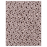 Viola Milano - Cravatta in Seta con Motivo a Zig-Zag - Sabbia Naturale - Handmade in Italy - Luxury Exclusive Collection