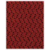 Viola Milano - Knitted Zig Zag Pattern Silk Tie - Rust Red - Handmade in Italy - Luxury Exclusive Collection