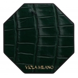 Viola Milano - Sottobicchieri a Forma di Coccodrillo - Foresta (Set da 6) - Handmade in Italy - Luxury Exclusive Collection