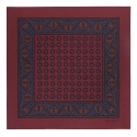 Viola Milano - Fazzoletto da Taschino in Seta Stampata - Diamante Rosso - Handmade in Italy - Luxury Exclusive Collection