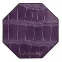 Viola Milano - Luxury Crocodile Coaster - Purple (Set of 6) - Handmade in Italy - Luxury Exclusive Collection
