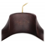 Viola Milano - Luxury Wood Suit/Coat Hanger - Dark Wood (Set of 6) - Handmade in Italy - Luxury Exclusive Collection