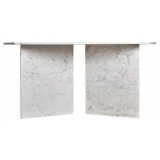 Viola Milano - Maison Milano Italian Carrara Marble Table - City White - Handmade in Italy - Luxury Exclusive Collection