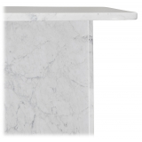 Viola Milano - Maison Milano Italian Carrara Marble Table - City White - Handmade in Italy - Luxury Exclusive Collection