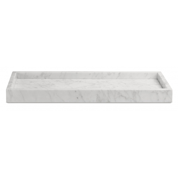 Viola Milano - Maison Milano Italian Carrara Marble Tray - City White - Handmade in Italy - Luxury Exclusive Collection