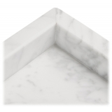 Viola Milano - Maison Milano Italian Carrara Marble Tray - City White - Handmade in Italy - Luxury Exclusive Collection
