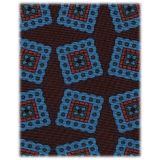 Viola Milano - Medallion Handprinted Archive Madder Silk Tie - Bronze Mix - Handmade in Italy - Luxury Exclusive Collection