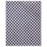 Viola Milano - Cravatta in Seta Jacquard con Micro Intreccio - Blu Navy/Bianco - Handmade in Italy - Luxury Exclusive Collection