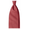 Viola Milano - Micro Floral Selftipped Italian Silk Tie - Rose Mix - Handmade in Italy - Luxury Exclusive Collection
