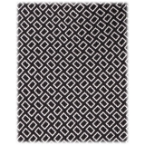 Viola Milano - Cravatta in Seta Italiana Motivo Micro Quadrato - Nero/Bianco - Handmade in Italy - Luxury Exclusive Collection