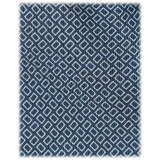 Viola Milano - Cravatta in Seta Italiana Micro Quadrato - Navy/Turchese - Handmade in Italy - Luxury Exclusive Collection