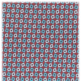 Viola Milano - Cravatta in Seta con Motivo Micro Quadrato - Mare/Rosso - Handmade in Italy - Luxury Exclusive Collection