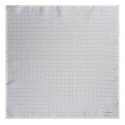 Viola Milano - Micro Stirrups Silk Pocket Square - Menthol - Handmade in Italy - Luxury Exclusive Collection
