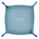Viola Milano - Milanese Grain Leather Change Tray - Blue - Handmade in Italy - Luxury Exclusive Collection