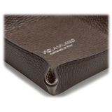 Viola Milano - Milanese Grain Leather Change Tray - Brown - Handmade in Italy - Luxury Exclusive Collection