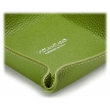 Viola Milano - Milanese Grain Leather Change Tray - Grey - Handmade in Italy - Luxury Exclusive Collection