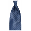 Viola Milano - Mix Chain Selftipped Italian Silk Tie - Sea Mix - Handmade in Italy - Luxury Exclusive Collection