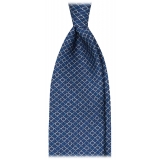 Viola Milano - Mix Chain Selftipped Italian Silk Tie - Sea Mix - Handmade in Italy - Luxury Exclusive Collection