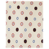 Viola Milano - Mixed Bloom Handprinted Selftipped Silk Tie - Natural - Handmade in Italy - Luxury Exclusive Collection