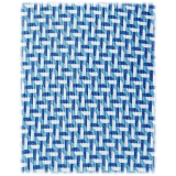 Viola Milano - Mosaic Pattern Selftipped Italian Silk Tie - Sea Mix - Handmade in Italy - Luxury Exclusive Collection