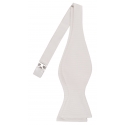 Viola Milano - Papillon in Grosgrain Naturale da Annodare - Handmade in Italy - Luxury Exclusive Collection