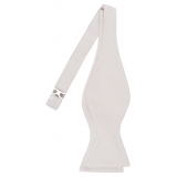 Viola Milano - Papillon in Grosgrain Naturale da Annodare - Handmade in Italy - Luxury Exclusive Collection