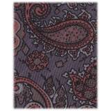 Viola Milano - Cravatta in Seta con Stampa Paisley - Mix Mare - Handmade in Italy - Luxury Exclusive Collection
