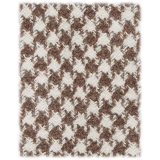 Viola Milano - Cravatta a 3 Pieghe in Lana Pied de Poule - Marrone/Sabbia - Handmade in Italy - Luxury Exclusive Collection