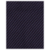 Viola Milano - Pin Dot 3-Fold Grenadine Tie - Navy/Sky - Handmade in Italy - Luxury Exclusive Collection