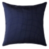Viola Milano - Pin Dot Handprinted Silk Pillow - Navy - Handmade in Italy - Luxury Exclusive Collection