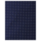 Viola Milano - Cuscino in Seta Stampato a Mano Pin Dot - Navy - Handmade in Italy - Luxury Exclusive Collection