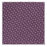 Viola Milano - Polka Dot Printed 100% Cashmere Pocket Square - Purple/Grey - Handmade in Italy - Luxury Exclusive Collection