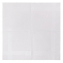 Viola Milano - Premium 100% Cotton Handrolled Pocket Square - White - Handmade in Italy - Luxury Exclusive Collection
