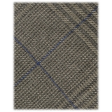 Viola Milano - Prince of Wales Untipped Linen Tie - Olive Mix - Handmade in Italy - Luxury Exclusive Collection