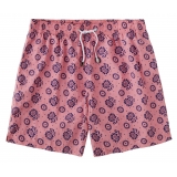 Viola Milano - Printed Floral Swimtrunks - Pink - Handmade in Italy - Luxury Exclusive Collection