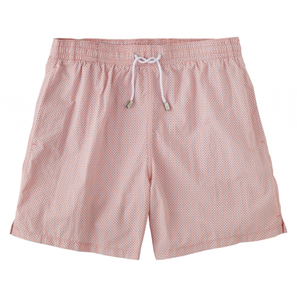 Viola Milano - Printed Micro Floral Swimtrunks - Pink - Handmade in Italy - Luxury Exclusive Collection