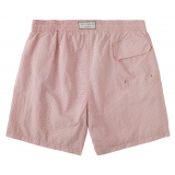 Viola Milano - Printed Micro Floral Swimtrunks - Pink - Handmade in Italy - Luxury Exclusive Collection