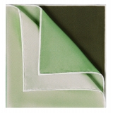 Viola Milano - Pochette in Seta Tinta Unita Stampata - Tonalità Verde - Handmade in Italy - Luxury Exclusive Collection