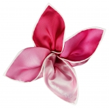 Viola Milano - Pochette in Seta Tinta Unita Stampata - Tonalità Rosa - Handmade in Italy - Luxury Exclusive Collection