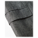 Viola Milano - Abito Doppiopetto in Flanella Sartoriale - Principe di Galles - Handmade in Italy - Luxury Exclusive Collection
