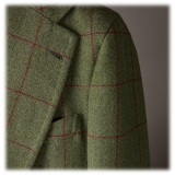 Viola Milano - Sartorial Limited Sports Club Blazer - Green Tweed Check - Handmade in Italy - Luxury Exclusive Collection
