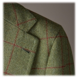Viola Milano - Sartorial Limited Sports Club Blazer - Green Tweed Check - Handmade in Italy - Luxury Exclusive Collection