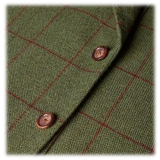 Viola Milano - Sartorial Limited Sports Club Blazer - Green Tweed Check - Handmade in Italy - Luxury Exclusive Collection