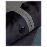 Viola Milano - Sartorial Half-Lined Double Breasted Suit - Sea Solaro - Handmade in Italy - Luxury Exclusive Collection